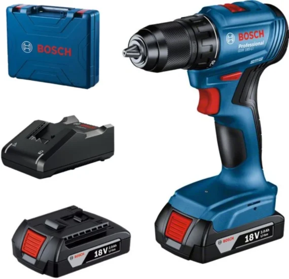 Cordless Drill Driver GSR 185-Li Kit Professional BOSCH ( 1 Year Warranty )